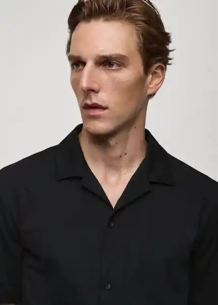 Polo Bonheur Negro Talla XS Hombre Mango