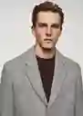 Abrigo Carpi Gris Medio Vigoré Talla XL Hombre Mango
