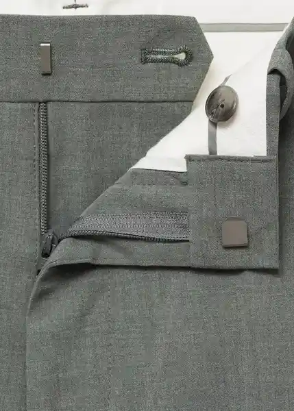 Pantalón Paris Verde Talla 38 Hombre Mango