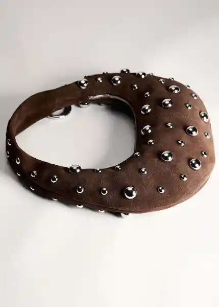 Bolso M Moa Chocolate Talla 99 Mujer Mango