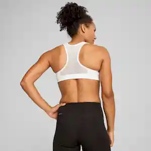 Puma Brasier 4Keeps Para Entrenamiento de Mujer Blanco Talla M