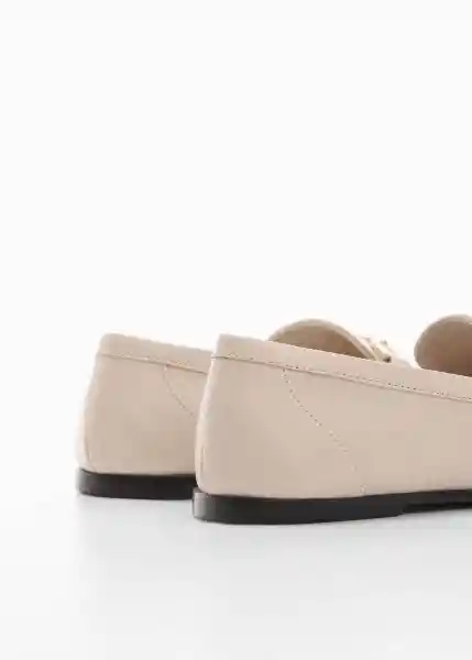 Zapatos Toledo Beige Talla 35 Mujer Mango