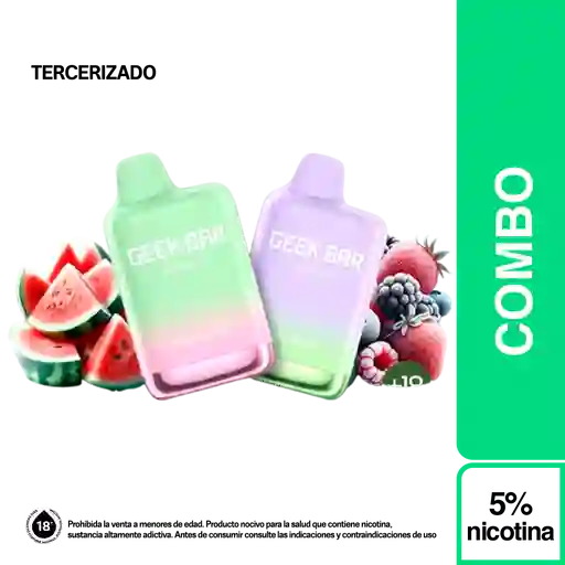 Combo Meloso Max Watermelon Ice + Meloso Max Berry Trio Ice