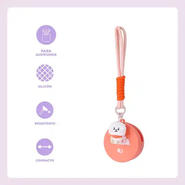 Estuche Protector de Audífonos Baby rj Serie Bt21 Miniso