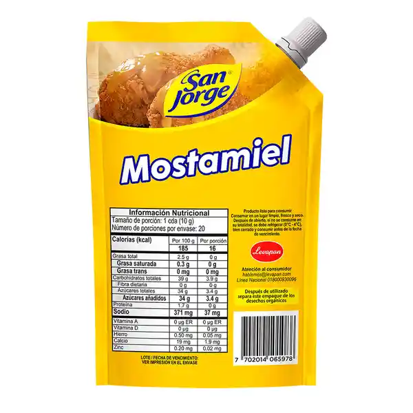 Salsa Mostamiel San Jorge Doypack x 200gr