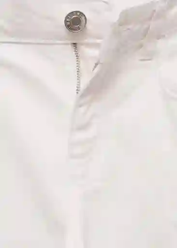 Jean Lora Off White Talla 36 Mujer Mango