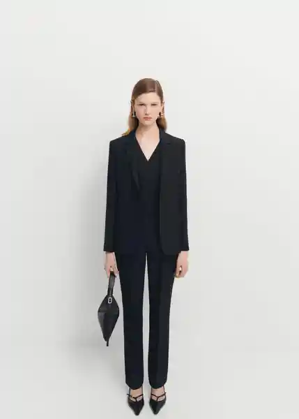 Pantalón Jordan Negro Talla 36 Mujer Mango