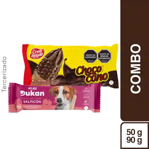 Combo Dukan Paleta Para Perros Salpicon + Chococono Vainilla