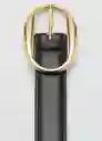 Cinturón Martina Negro Talla M Mujer Mango