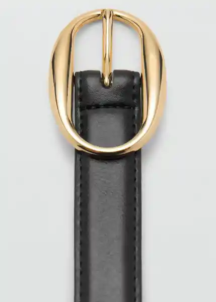 Cinturón Martina Negro Talla M Mujer Mango