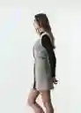 Vestido Mujer Gris Elefante Medio Talla L 573G035 Naf Naf