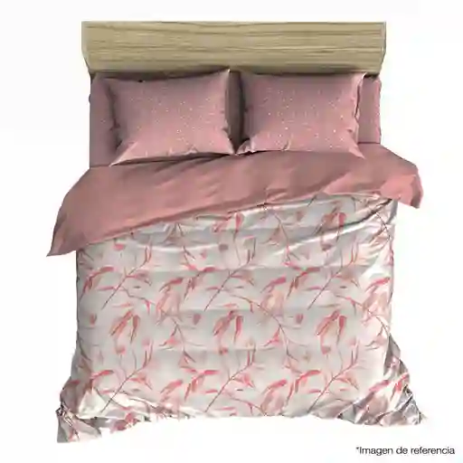 Set Edre+Semi J/Cama Ola Doble Null - Estampado