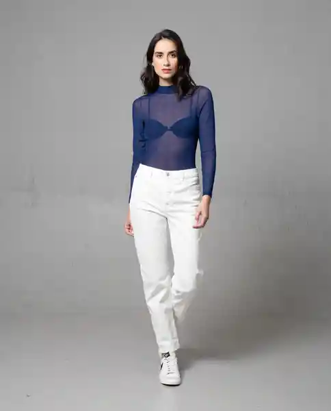 Camiseta Mujer Azul Talla L 201G003 Rifle