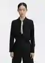 Camisa Chemy Negro Talla M Mujer Mango