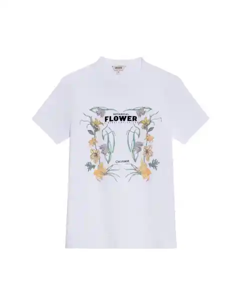 Camiseta Graphic Femenino Blanco 0 Claro T.S Chevignon