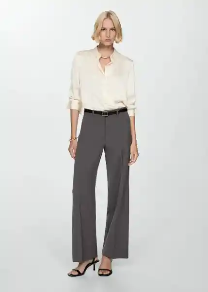 Pantalón Karibi 7-A Gris Oscuro Vigoré Talla 42 Mujer Mango