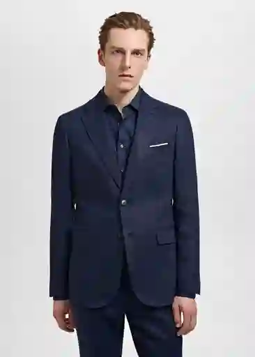 Blazer Americana Amalfi Navy Talla 50 Hombre Mango