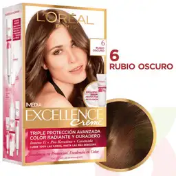 Loreal Tinte Excellence Imedia Tono 6 Rubio Oscuro