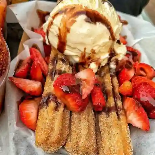 Churro con Helado