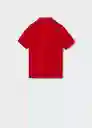 Camiseta Polo Javiercy Rojo Talla 06 Niños Mango