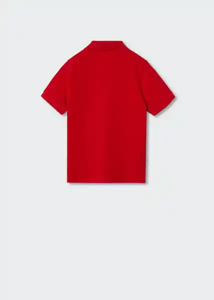 Camiseta Polo Javiercy Rojo Talla 06 Niños Mango