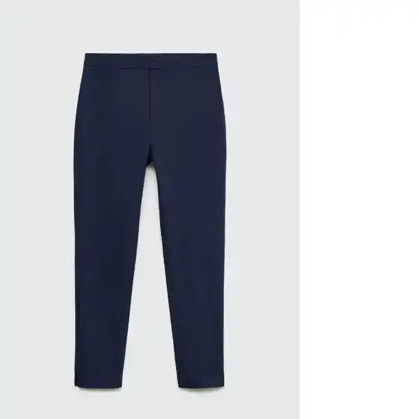 Pantalón Malu5-h Navy Talla 38 Mujer Mango