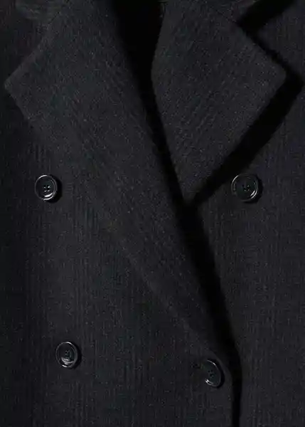 Abrigo Caricia Gris Oscuro Vigoré Talla XL Mujer Mango