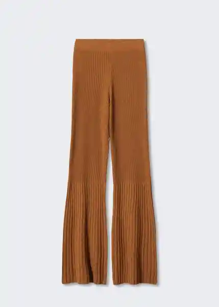 Pantalón Layers Tabaco Talla XL Mujer Mango