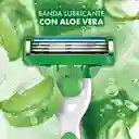 Gillette Máquina de Afeitar Mach3 Sensitive de Aloe Vera
