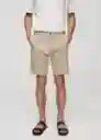 Bermuda Gracia Beige Talla 44 Hombre Mango