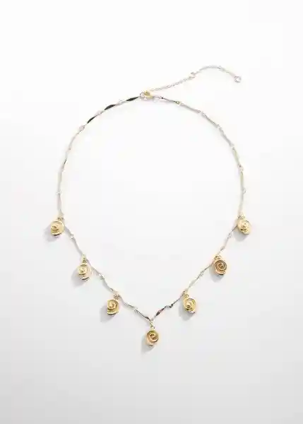 Collar Felicia Oro Talla 99 Mujer Mango
