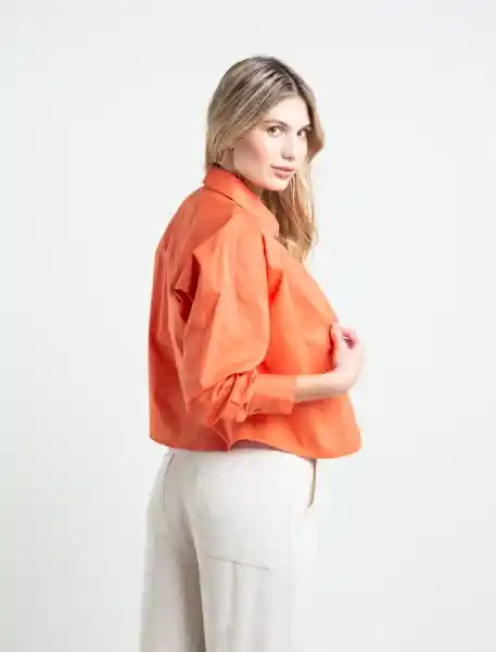 Camisa Gimignano Naranja Árabe Medio Mujer Talla L Naf Naf