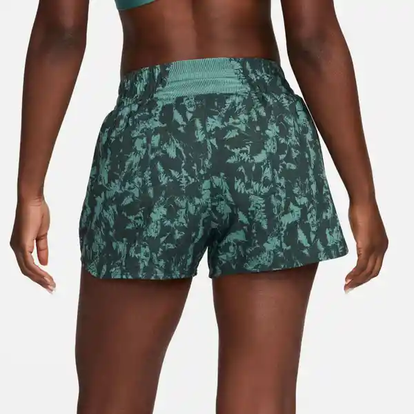 Nike Short One Df Hr 3in Br Aop Para Mujer Verde Talla M