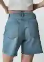 Short Aitana Mujer Azul Índigo Medio Talla 12 452G385 Naf Naf