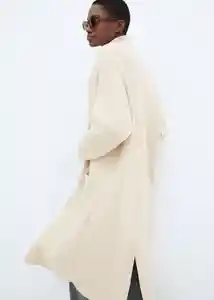 Abrigo Ringo Piedra Talla XL Mujer Mango