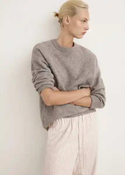 Pantalón Pijama Pilo Marfil Talla M Mujer Mango