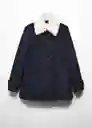 Abrigo Popeye Marino Talla M Mujer Mango