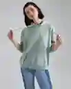  Buzo Mujer Verde Talla L 680D000  AMERICANINO  