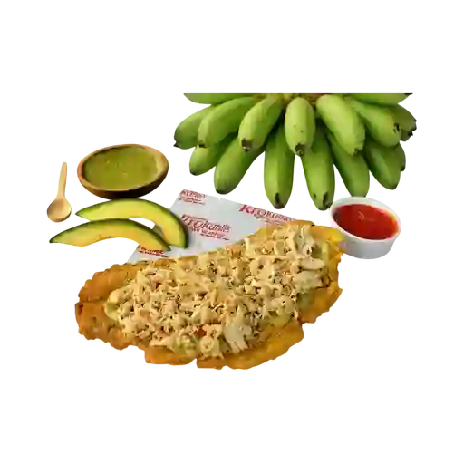 Patacón Grande Pollo