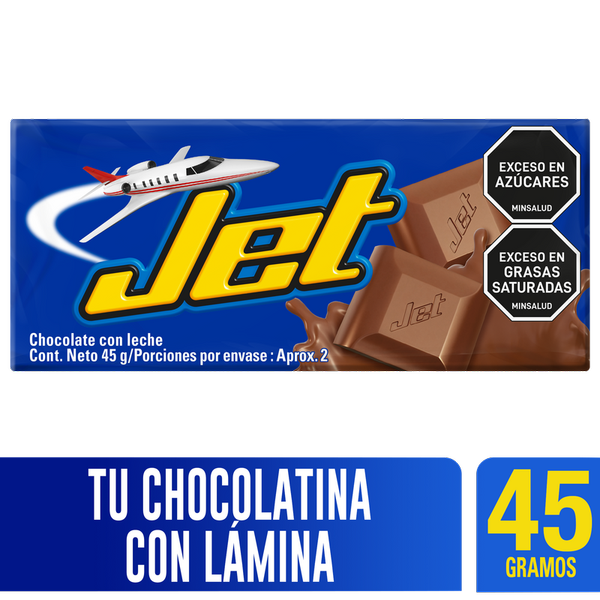 Jet Chocolatina Chocolate Con Leche 45g