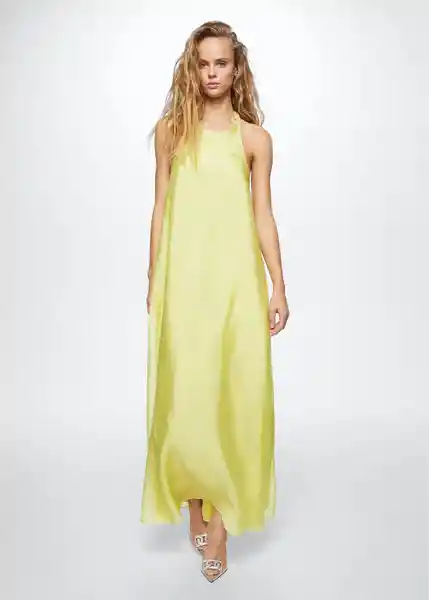 Vestido Lima-A Lima Talla M Mujer Mango