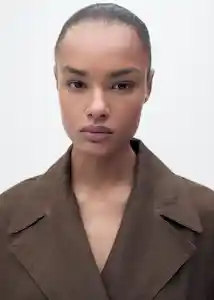 Abrigo Trench Beirut Marrón Talla M Mujer Mango