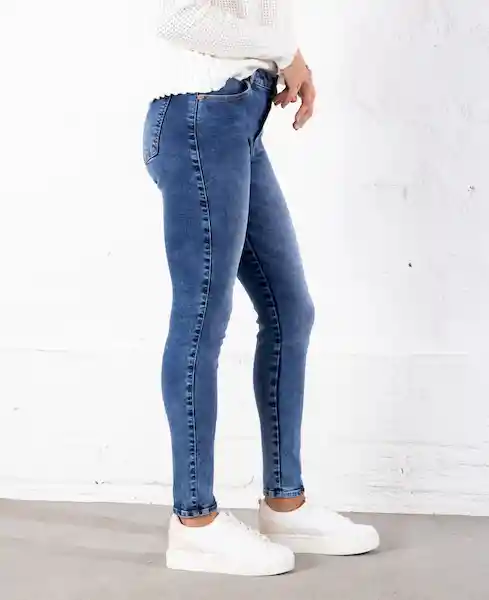 jean skinny anna indigo medio talla 12 mujer Naf-Naf