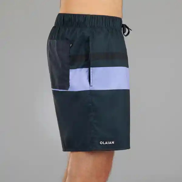 Olaian Pantaloneta Estándar Surf Popstrp Black Talla XL