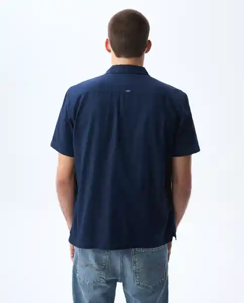 Camisa Hombre Azul Talla XL 811G001_AZU194024 Americanino