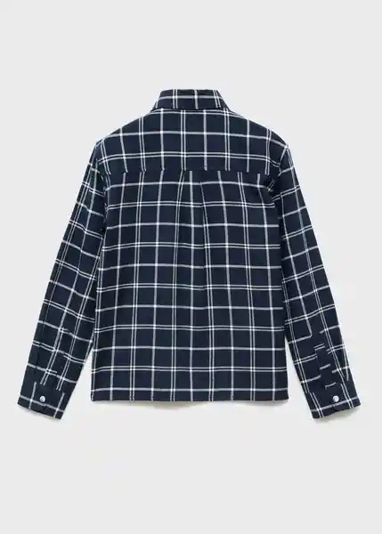 Camisa Quique Navy Talla 09 Niños Mango