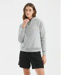 Buzo Hoddie Lurex Melange Gris Fundido Medio Talla M Chevignon