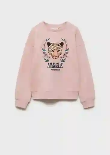 Sudadera Jungle Rosa Talla 12 Niñas Mango