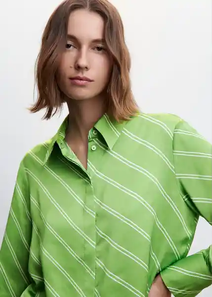 Camisa Ideale Manzana Talla S Mujer Mango