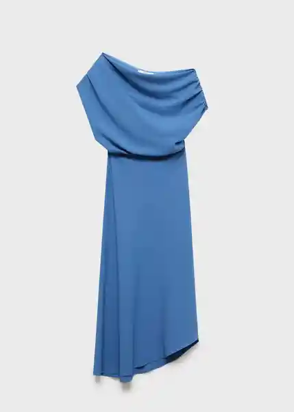 Vestido Marina Azul Talla M Mujer Mango